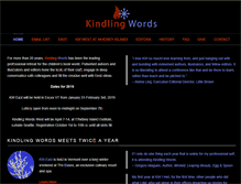 Tablet Screenshot of kindlingwords.org